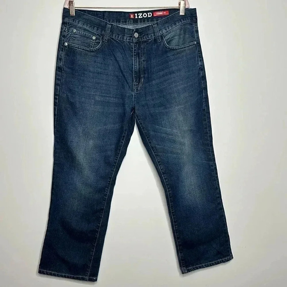 Izod Blue straight Fit Denim Jeans - Picture 1 of 9